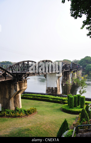 the Death Railway Bridge over the River Kwai of the Burma-Thailand ...