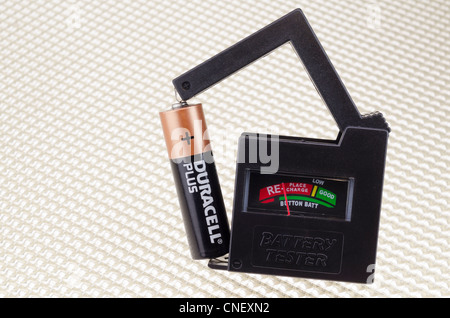 Universal Battery Tester Stock Photo