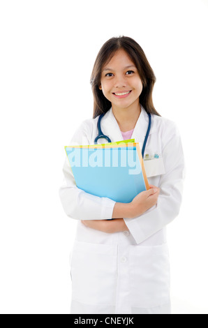 asian mixed malay race medical student Stock Photo