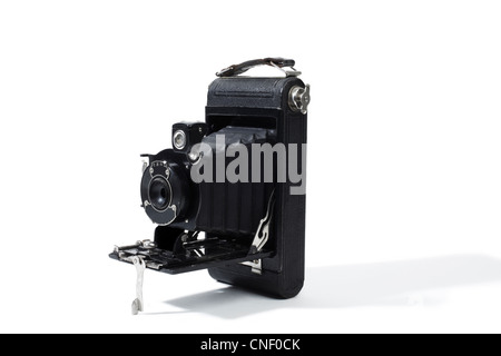 Studio shot of a Old Fashion Folding Camera Stock Photo