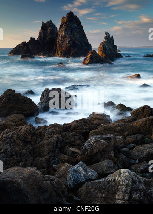 Rock Stacks near Bermagui, NSW Australia Stock Photo