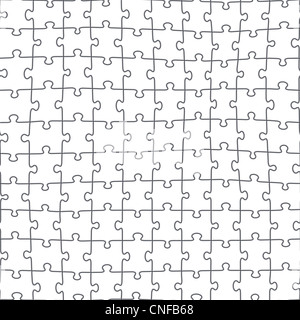 Jigsaw puzzle seamless pattern Stock Photo