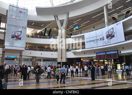 Arrivals Hall at OR Tambo International Airport, Johannesburg, Gauteng Province, Republic of South Africa Stock Photo