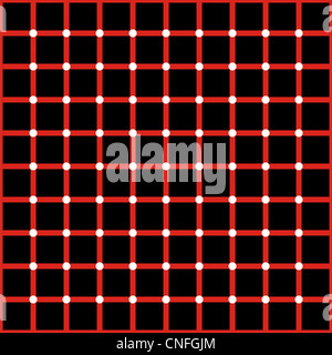 Optical illusion, colorful blocks, different shapes Stock Photo