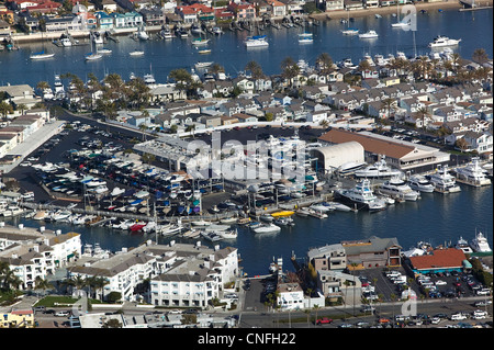 aerial photograph Balboa Island Newport Beach Orange County California