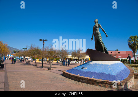 Mediterranea by Luis Reyes along Paseo Maritimo seaside promenade Fuengirola city Costa del Sol coast Andalusia Spain Europe Stock Photo