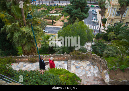 Jardines de Puerta Oscura gardens Malaga Andalusia Spain Europe Stock Photo