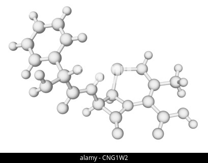 Cephalexin antibiotic molecule Stock Photo