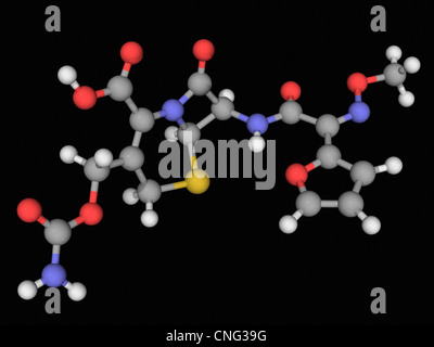 Cefuroxime drug molecule Stock Photo