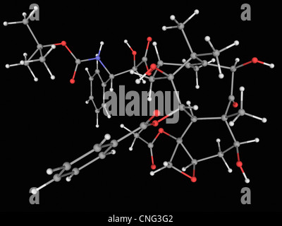 Docetaxel drug molecule Stock Photo