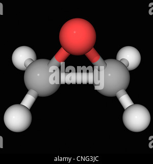 Ethylene oxide molecule Stock Photo