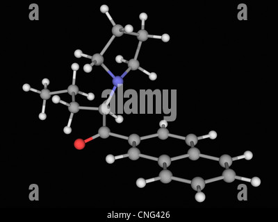 Naphyrone drug molecule Stock Photo