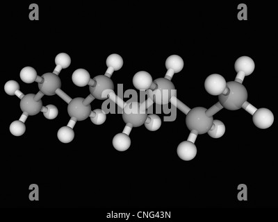 Octane molecule Stock Photo