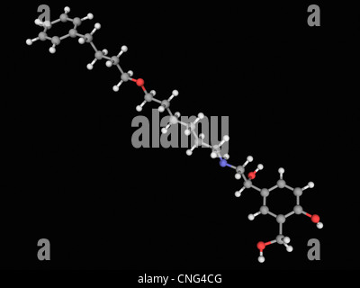 Salmeterol drug molecule Stock Photo