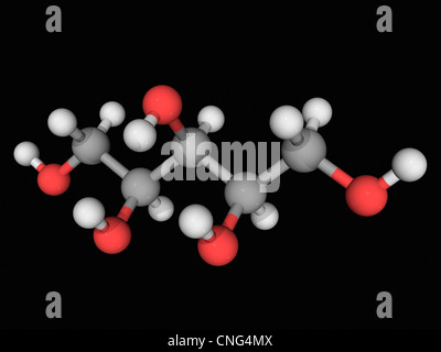 Xylitol molecule Stock Photo