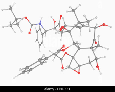 Docetaxel drug molecule Stock Photo