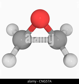 Ethylene oxide molecule Stock Photo