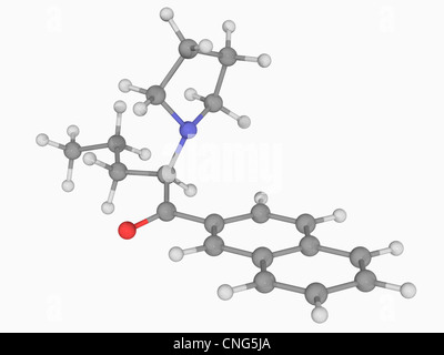 Naphyrone drug molecule Stock Photo