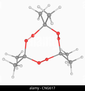 TATP triacetone triperoxide molecule Stock Photo