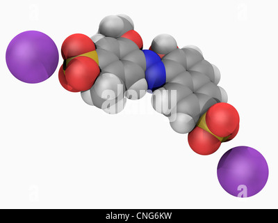 Allura Red AC molecule Stock Photo