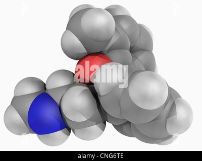 Atomoxetine drug molecule Stock Photo