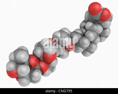 Digitoxin poison molecule Stock Photo