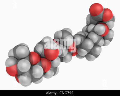Digoxin drug molecule Stock Photo