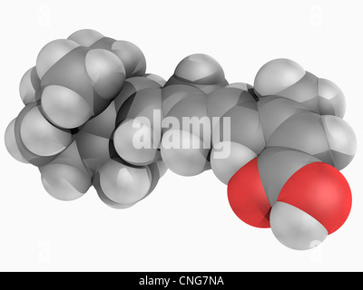 Isotretinoin drug molecule Stock Photo