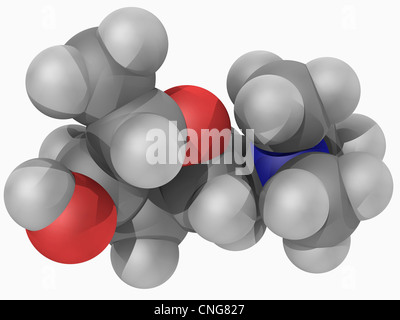 Muscarine molecule Stock Photo