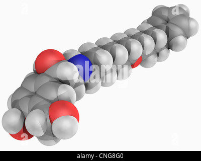 Salmeterol drug molecule Stock Photo