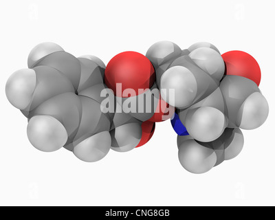 Scopolamine drug molecule Stock Photo