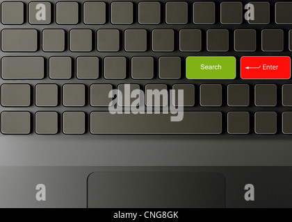 Keyboard with Search button, Search concept Stock Photo