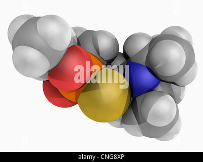 VX nerve agent molecule Stock Photo