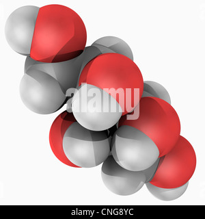 Xylitol molecule Stock Photo