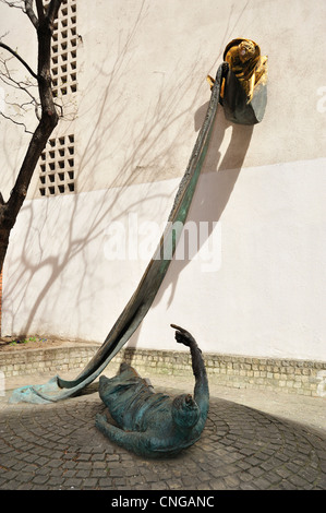 Carl Lutz Memorial, Orthodox Synagogue, Budapest, Hungary Stock Photo