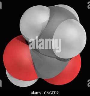 Acetic acid molecule Stock Photo