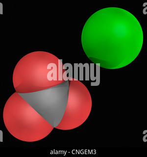 Calcium carbonate molecule Stock Photo