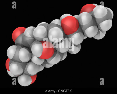 Ecdysone molecule Stock Photo