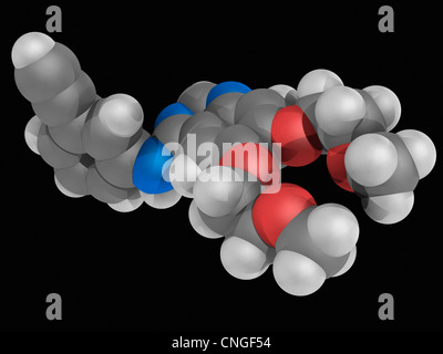 Erlotinib drug molecule Stock Photo