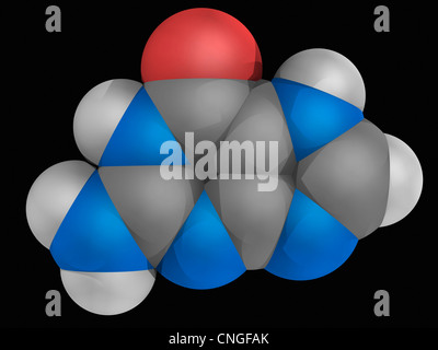 Guanine molecule Stock Photo