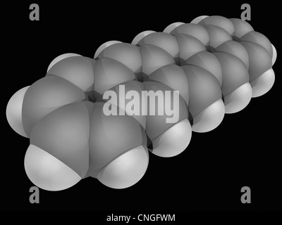 Pentacene molecule Stock Photo