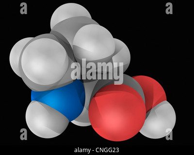 Proline molecule Stock Photo