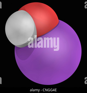 Sodium hydroxide molecule Stock Photo - Alamy