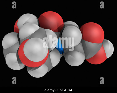 Vitamin B5 (pantothenic acid) molecule Stock Photo