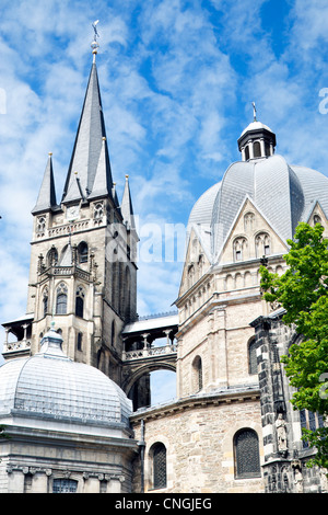 Detail of Imperial Cathedral, Aachen Stock Photo