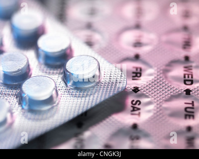 Contraceptive pills Stock Photo