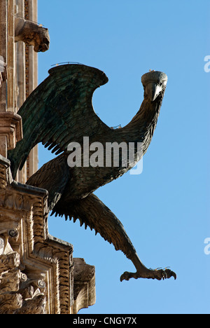 Orvieto Cathedral. Detail of facade. Orvieto. Terni Province. Umbria. Italy Stock Photo