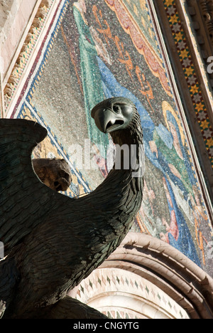 Orvieto Cathedral. Detail of facade. Orvieto. Terni Province. Umbria. Italy Stock Photo