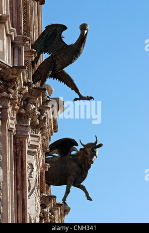 Orvieto Cathedral. Detail of facade. Orvieto. Terni Province. Umbria. Italy Stock Photo