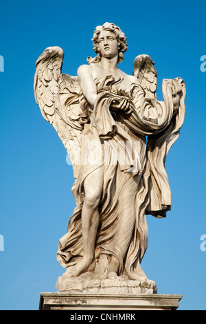 Rome - Angel with garment and dice Stock Photo